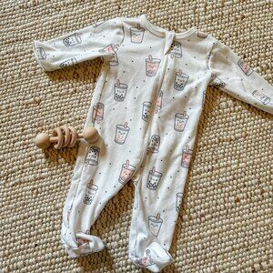 Boba Tea Baby Sleeper Footies! 3M